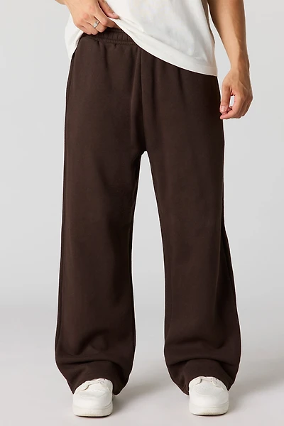 Pantalon d'entraînement à jambe large en molleton lourd supérieur