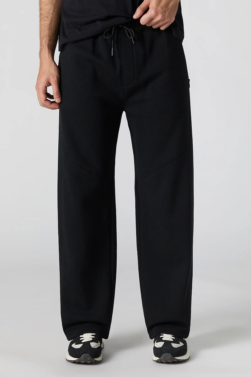 Zipper Pocket Fleece Sweatpant