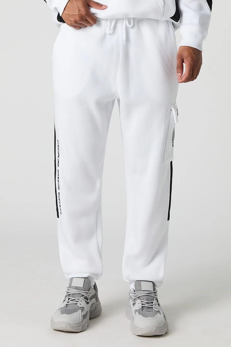 Racing Graphic Fleece Cargo Jogger