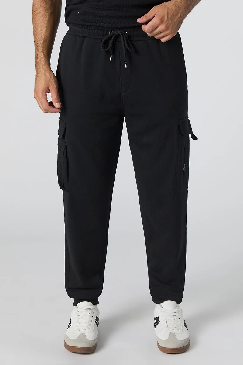 Fleece Zip Pocket Cargo Jogger