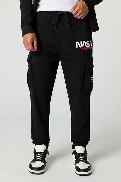 NASA HD Print Fleece Cargo Jogger