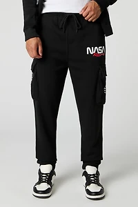 NASA HD Print Fleece Cargo Jogger
