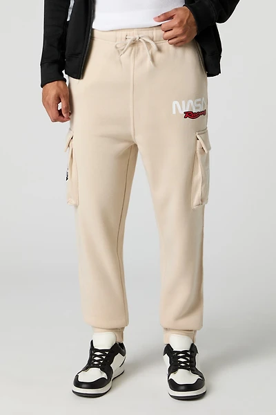 NASA HD Print Fleece Cargo Jogger