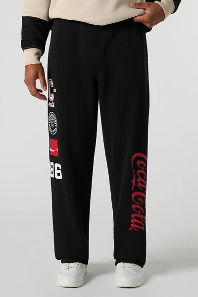 Coke Embroidered Graphic Fleece Sweatpant