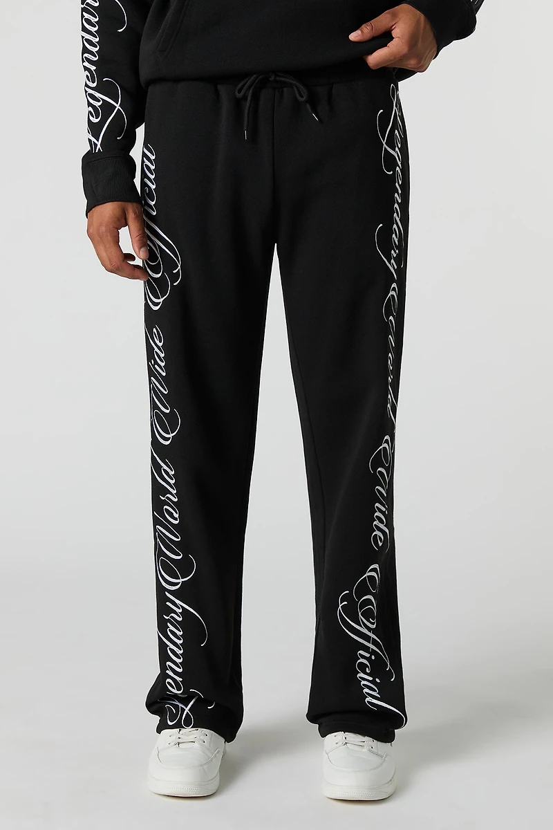 Legendary World Embroidered Fleece Sweatpant