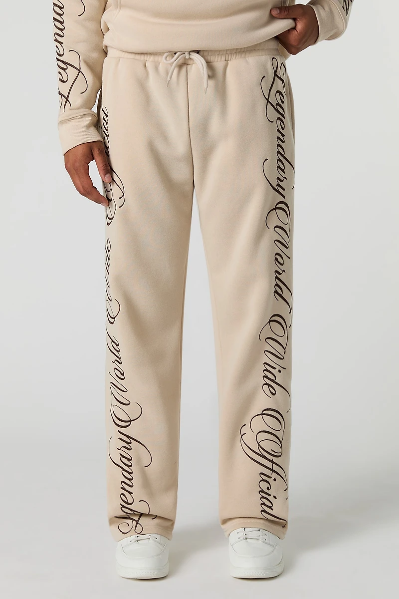 Legendary World Embroidered Fleece Sweatpant