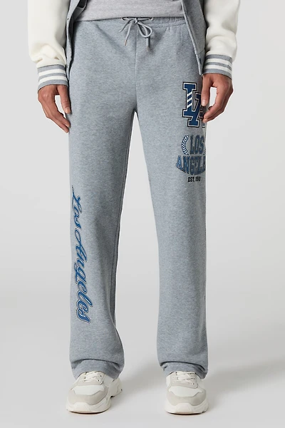 Pantalon d'entraînement de style universitaire en molleton à imprimé City