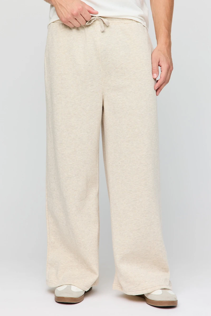 Pantalon d'entraînement à jambe super large en molleton