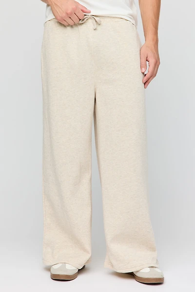 Pantalon d'entraînement à jambe super large en molleton