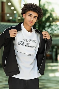 Authentic Graphic Textured T-Shirt