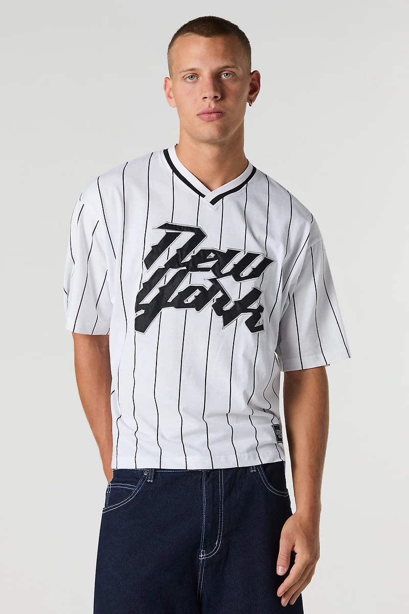 Jersey avec motif brodé
