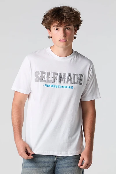 Self Made Chenille Embroidered T-Shirt