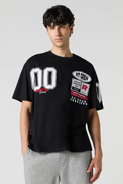 T-shirt avec motif brodé Pit Crew