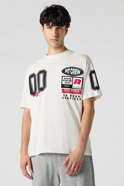 T-shirt avec motif brodé Pit Crew