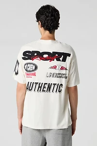 Pit Crew Embroidered Graphic T-Shirt