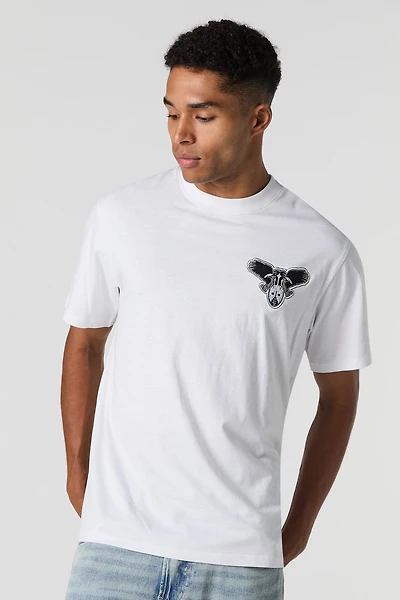 T-shirt avec motif brodé Victory or Death