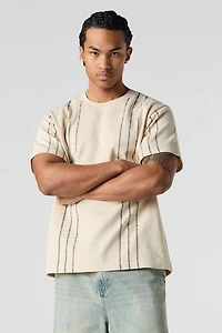 T-shirt rayé textur
