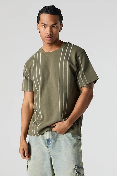 Textured Striped T-Shirt