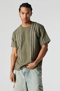 Textured Striped T-Shirt