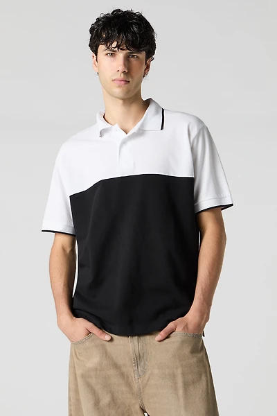 Colourblock Polo T-Shirt