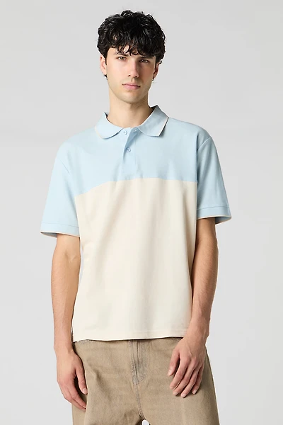 Polo avec blocs de couleurs