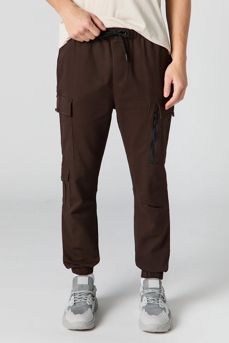 Jogger cargo avec poches à fermeture glissière