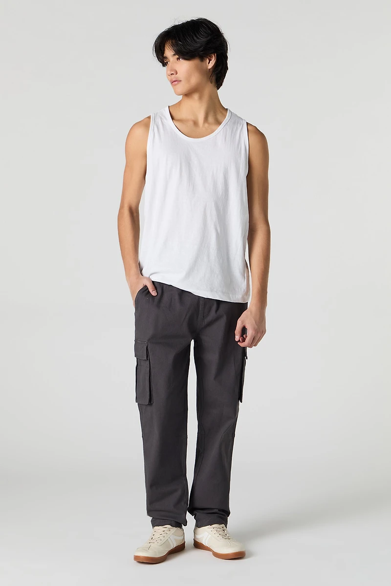 Pantalon cargo classique à taille coulissante