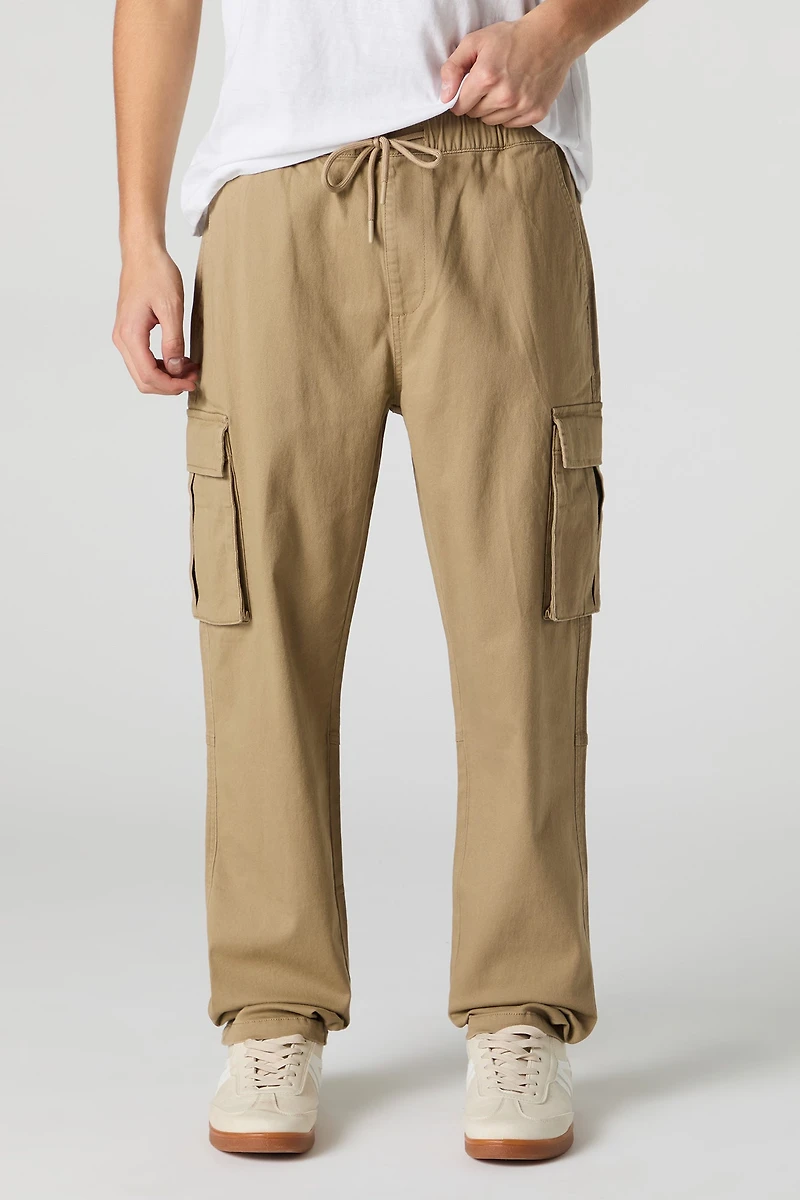 Pantalon cargo classique à taille coulissante