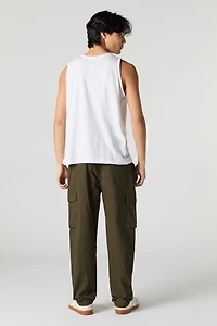 Pantalon cargo classique à taille coulissante