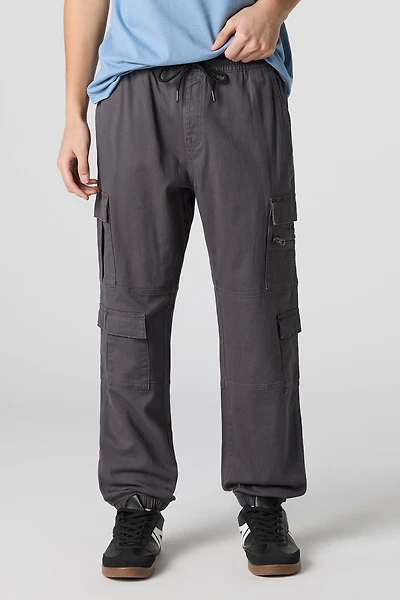 Jogger cargo avec poches multiples à fermeture glissière
