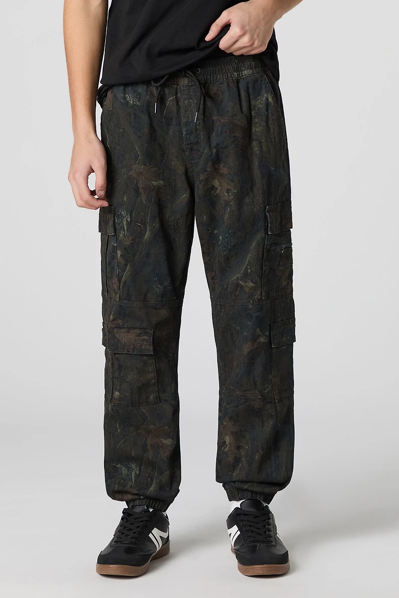 Jogger cargo avec poches multiples à fermeture glissière