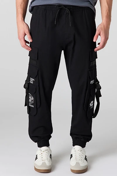 Buckle Pocket Cargo Jogger