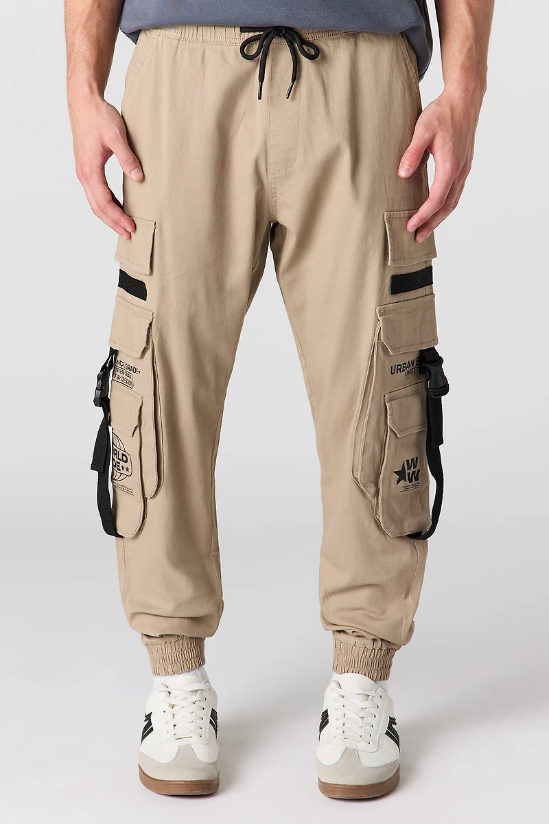 Jogger cargo avec poche à boucle