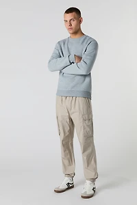 Jogger cargo en popeline