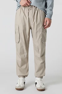 Jogger cargo en popeline