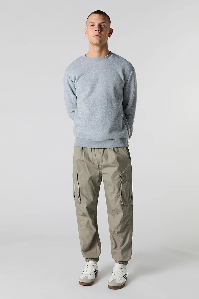 Jogger cargo en popeline