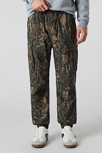 Jogger cargo en popeline