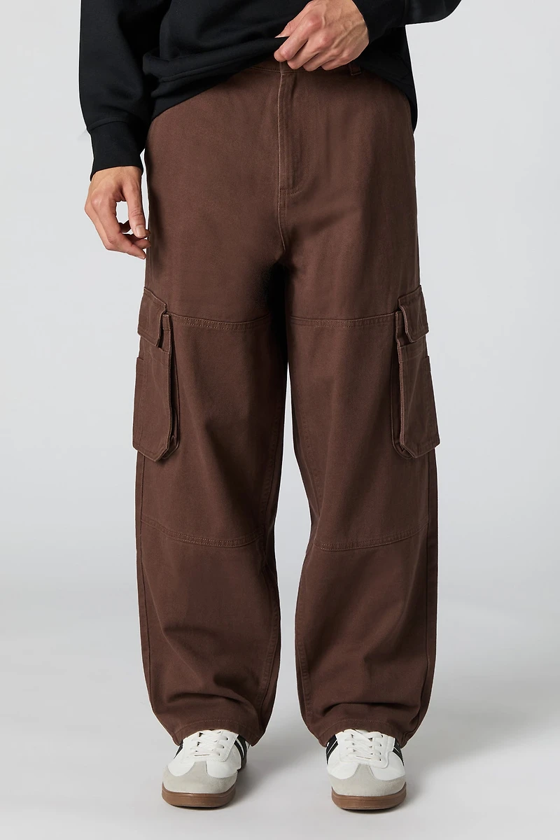Pantalon cargo de planchiste à jambe large