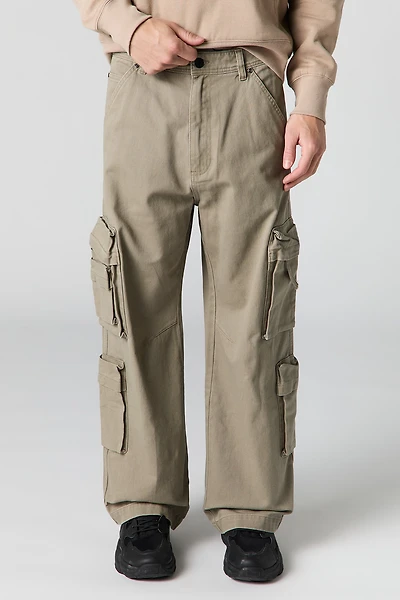 Pantalon baggy cargo avec poches multiples