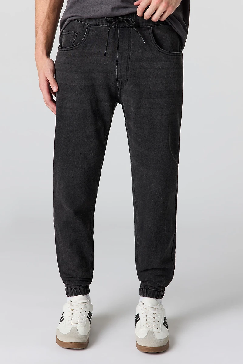 Drawstring Denim Jogger