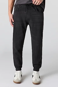 Drawstring Denim Jogger