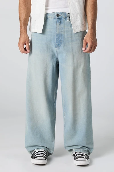 Jean rigide ultra baggy