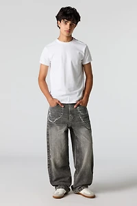 Super Baggy Chain Graphic Jean