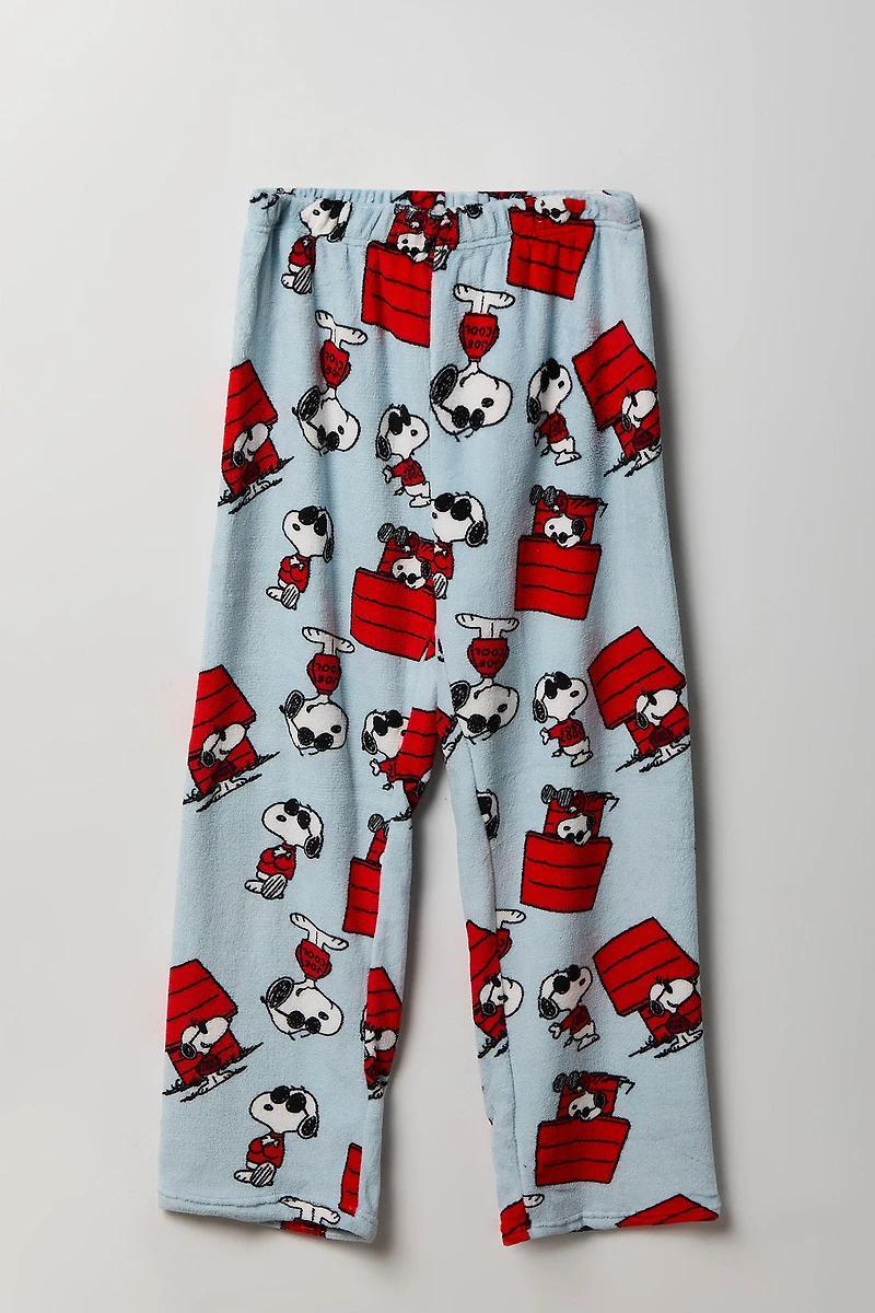 Pantalon de pyjama en peluche à imprimé Peanuts Snoopy