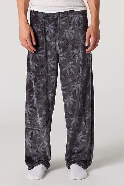 Pantalon de pyjama imprimé en peluche