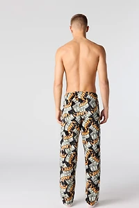 Pantalon de pyjama imprimé en peluche