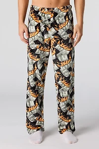 Pantalon de pyjama imprimé en peluche