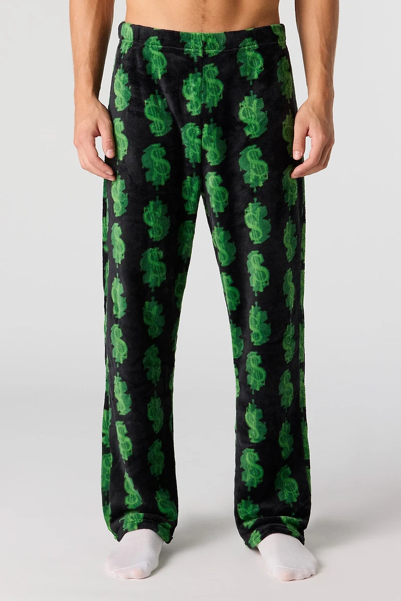 Pantalon de pyjama imprimé en peluche