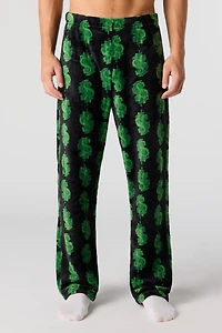 Pantalon de pyjama imprimé en peluche