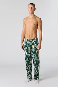 Pantalon de pyjama imprimé en peluche